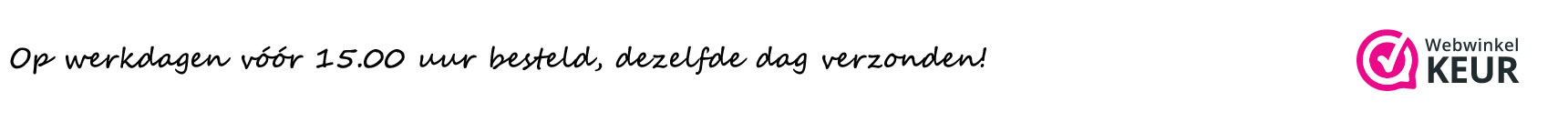 dezelfde dag verzonden