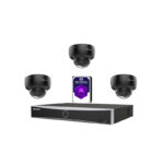 Set 3x Dome zwart