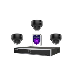Set 3x Dome zwart