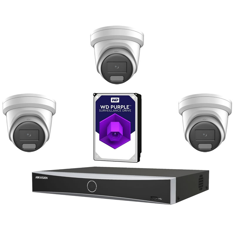 set 3x Hikvision DS-2CD2387G3-LIS2UY/SL